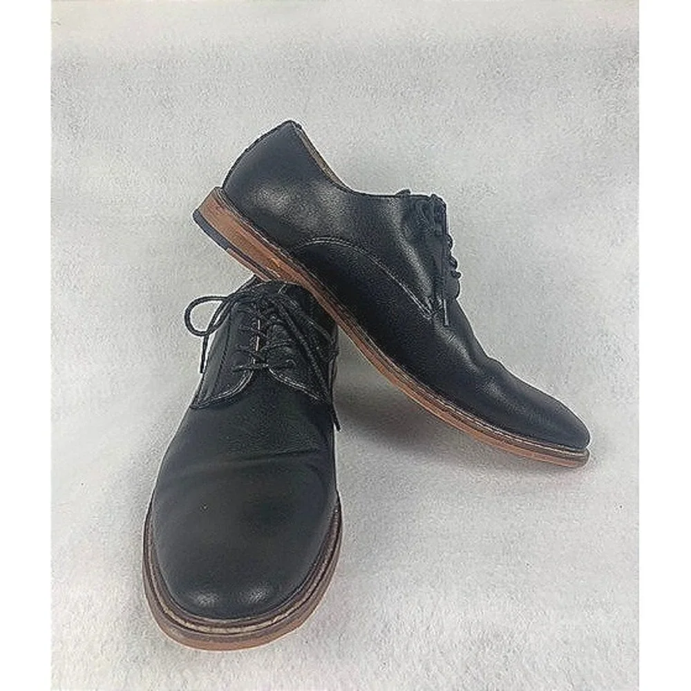 J75 Jump Men's Pablano Black Lace Up Oxford Dress Shoes Size 9.5